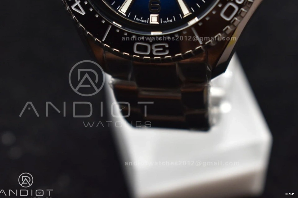 Black TF 6000M SS Dial SS Deep A2824 Blue Bezel Best 1:1 Ceramic Seamaster Bracelet Edition Ultra on 1223